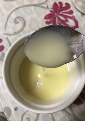 صورة لوصفة حليب مكثف نباتي 🌱