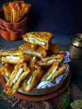 Panner stuffed bread pakora
