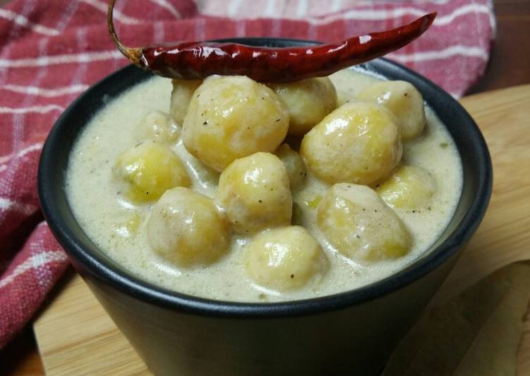 Easiest Way to Make Ultimate Baby Potato In Coconut Milk