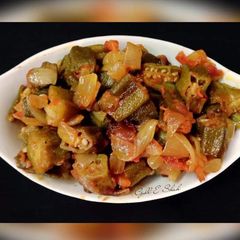 A picture of Bhindi Piyaz.