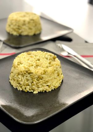 Une photo de Risotto aux petits pois