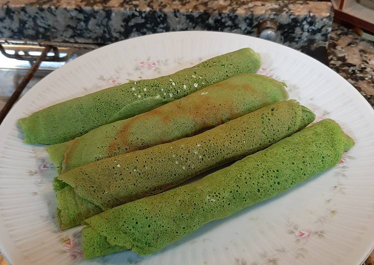 Crepes de espinaca