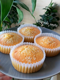 عکسی از دستور کاپ کیک ساده با زرده تخم مرغ🥚