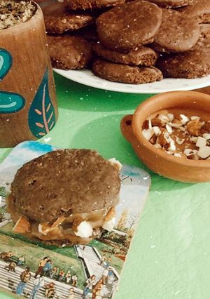 Una foto de Variante de alfajorcitos de cacao