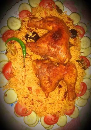 A picture of Chicken Machboos.