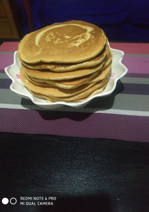 A picture of Orange 🍊 pancakes.