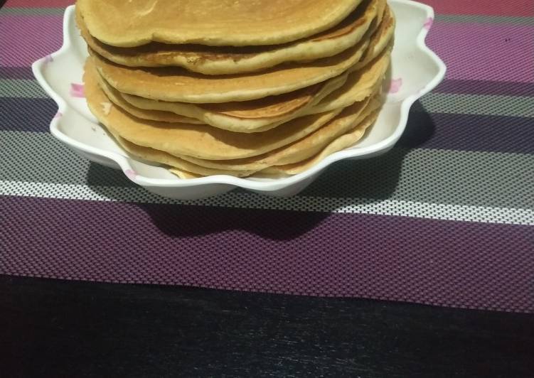 Steps to Make Homemade Orange 🍊 pancakes