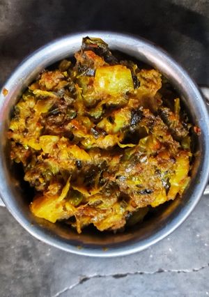 নিরামিষ বাঁধাকপি(Niramish Bandha kopi recipe in Bengali) রেসিপির প্রধান ছবি