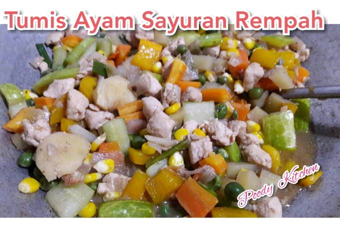 Tumis Ayam Sayuran Rempah