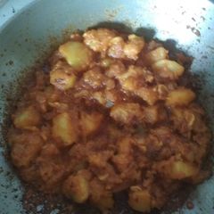 A picture of Potato curry.