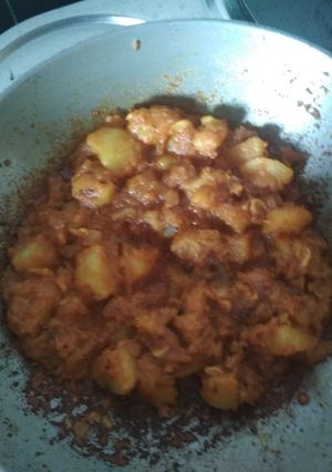 A picture of Potato curry.