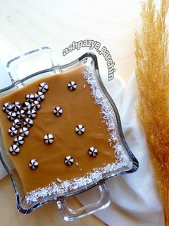 عکسی از دستور فرنی نسکافه ای با آرد برنج 🌸