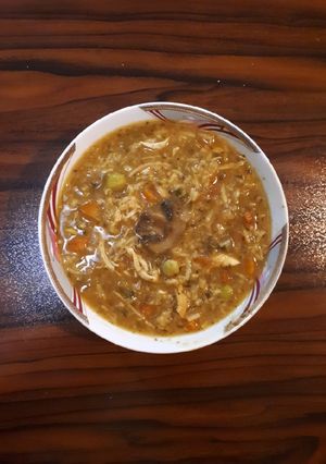 عکسی از دستور سوپ مرغ