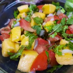 Simple mango salsa A picture of Simple mango salsa.