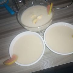 A picture of Guava and banana smoothie.