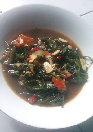 Foto resep Cah kangkung pedas