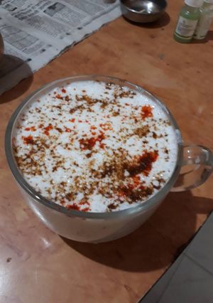 A picture of Masala Chach (butter milk).