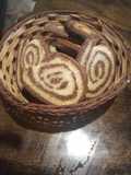 Galletas de manteca marmolado en forma de espiral