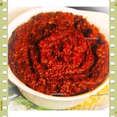 A picture of Salata Hara: Arabic Spicy Dip.