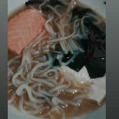 รูปของ Salmon miso soup