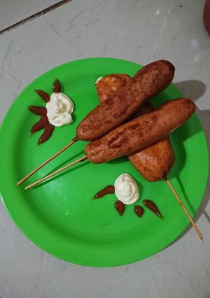 Una foto de Banderillas de salchichas y queso