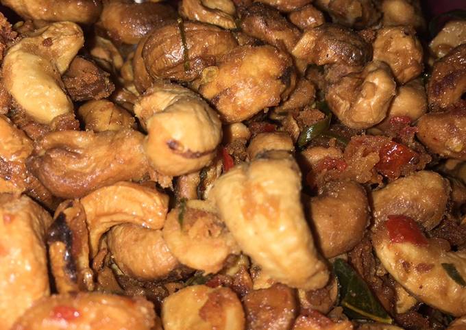 Langkah Mudah untuk Membuat Kacang Mete Pedas manis, Lezat