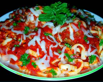 The New Way Cooking Recipe Mikes EZ Spaghetti  Meatballs Savory Delicious