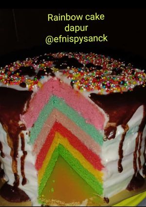 Foto resep Rainbow cake