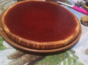 Una foto de tarta de yogur y gelatina