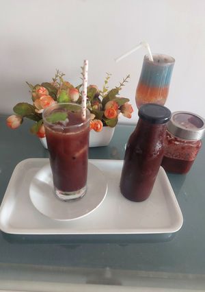 A picture of Kokum sharbat.