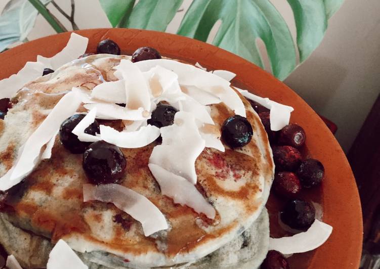 Recipe of Any-night-of-the-week Fluffy blueberry pancakes