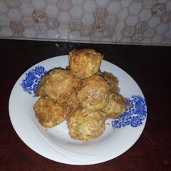 A picture of Yam balls.