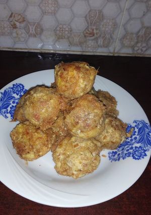 A picture of Yam balls.