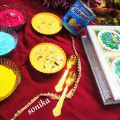 A picture of Thandai flavour kesar pista rabdi.