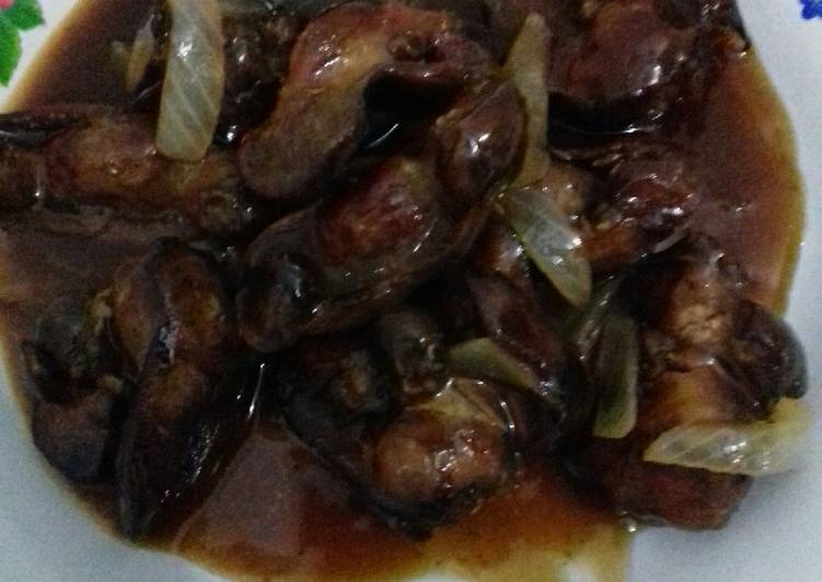 Resep Rempelo ati saus tiram yang nikmat