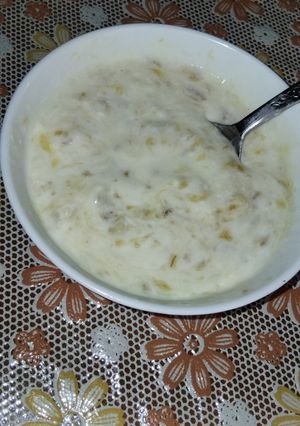 عکسی از دستور ماست چکیده طعم دار(موزی)