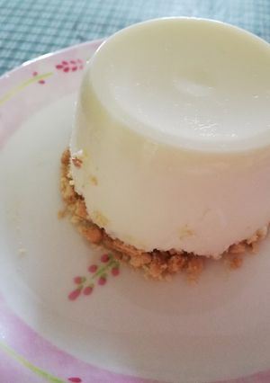 A picture of No-Bake Vanilla Yogurt Cheesecake.