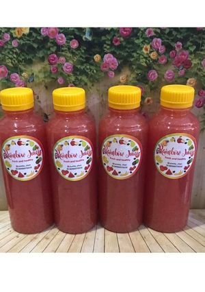 Foto resep Diet Juice Carrot Watermelon Apple Pomegranate Lime