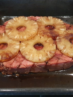 Una foto de Jamón navideño con ananá