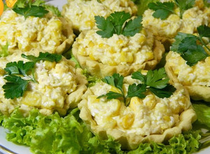 Фото Песочные тарталетки с очень вкусной и нежной салатной начинкой😘.