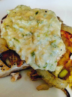 A picture of Grilled Chicken with Jalapeño Cream Sauce.