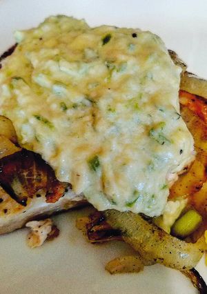 A picture of Grilled Chicken with Jalapeño Cream Sauce.