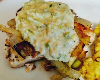 Easy Serving Recipe Grilled Chicken with Jalapeo Cream Sauce Delicious Simple