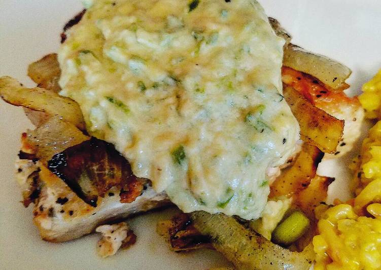 Grilled Chicken with Jalapeño Cream Sauce