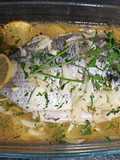 Pescado al horno con patatas y cebolla 🐟 🥔 🧅