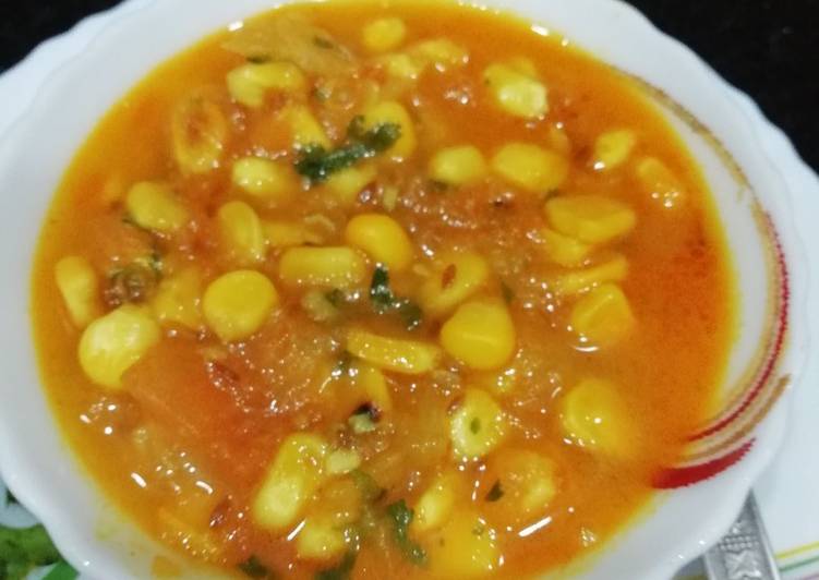 Recipe of Speedy Corn curry