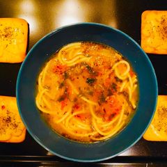 A picture of Soupy Tangy Spaghetti 🍝.