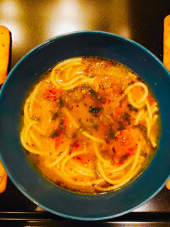 A picture of Soupy Tangy Spaghetti 🍝.