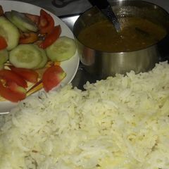 A picture of Sambhar with homemade sambhar masala.