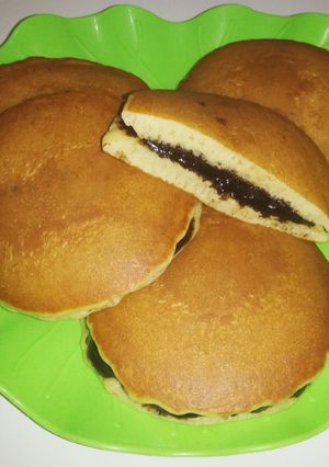 Foto resep Dorayaki pancake lembut ! bahan ala kadarnya 😊